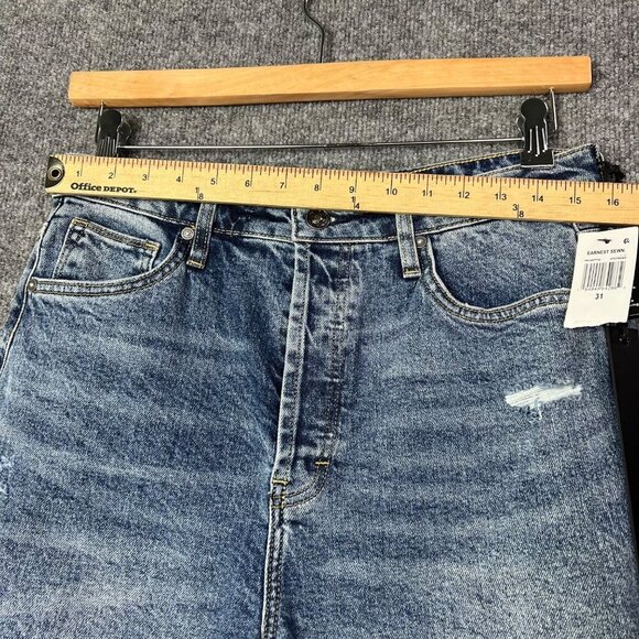 NEW Earnest Sewn Distressed Parker 90's full length Jean Size 31 Button Fly - Picture 6 of 10